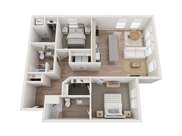 Kesler_2 Bed_B2 and B3_Type A_Unit 2211_Optimized